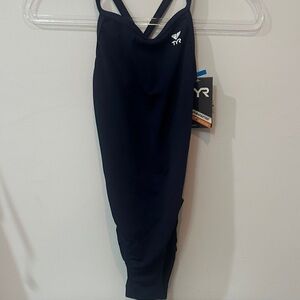 TYR Navy One-Piece Women's Training Swimsuit